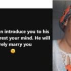 “Once a man introduce you to his mum, just rest your mind. He will surely marry you” – Lady sets her fellow gender at ease